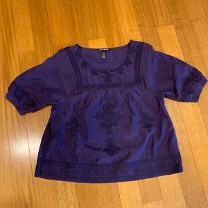 Lucky Brand silk blend blouse